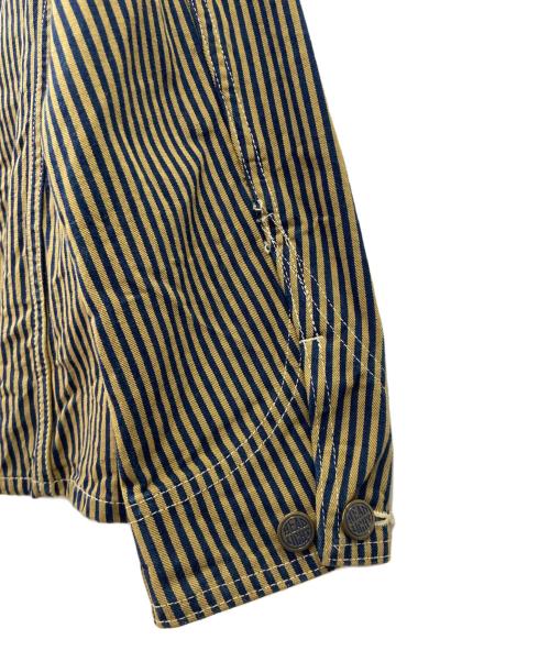 HEADLIGHT（ヘッドライト）HEADLIGHT (ヘッドライト) HEADLIGHT　ヒッコリーカバーオール ネイビー×カーキ サイズ:なしの古着・服飾アイテム