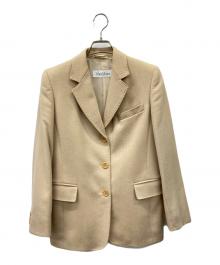 MaxMara（マックスマーラ）の古着「MaxMaraテーラードジャケット」｜ベージュ