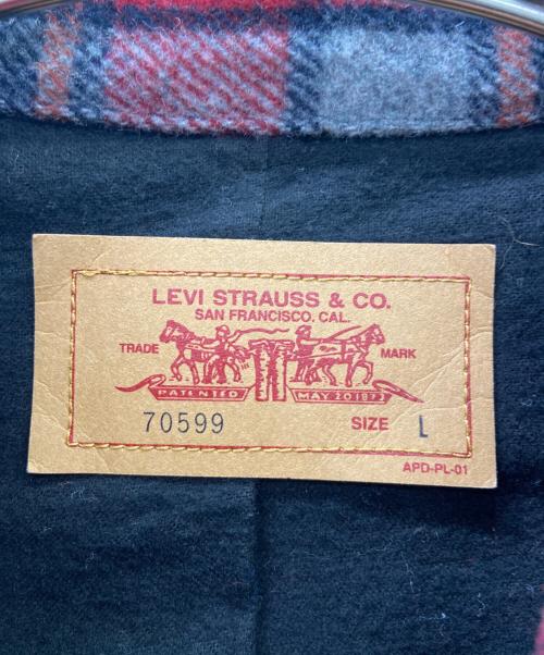LEVI'S（リーバイス）LEVI'S (リーバイス) LEVI'S　ウールトラッカージャケット レッド×ブラック サイズ:Lの古着・服飾アイテム