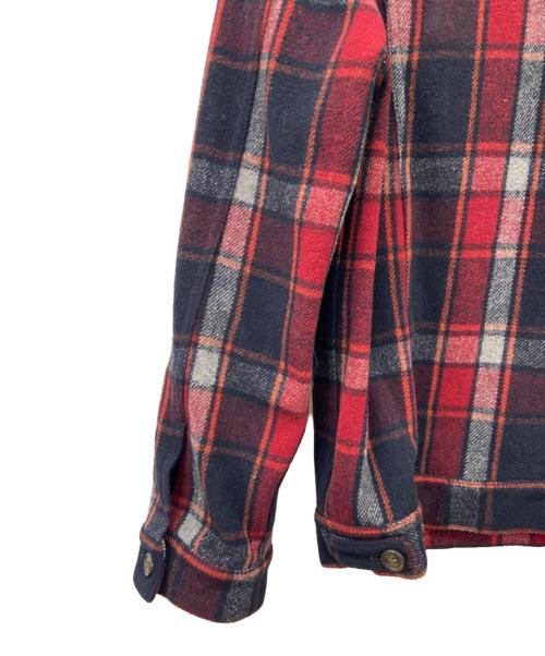 LEVI'S（リーバイス）LEVI'S (リーバイス) LEVI'S　ウールトラッカージャケット レッド×ブラック サイズ:Lの古着・服飾アイテム