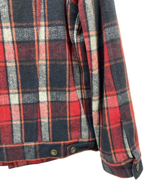 LEVI'S（リーバイス）LEVI'S (リーバイス) LEVI'S　ウールトラッカージャケット レッド×ブラック サイズ:Lの古着・服飾アイテム