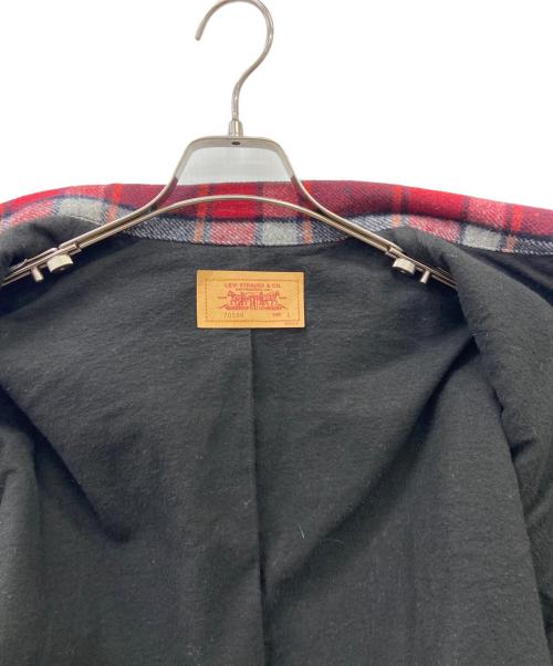 LEVI'S（リーバイス）LEVI'S (リーバイス) LEVI'S　ウールトラッカージャケット レッド×ブラック サイズ:Lの古着・服飾アイテム