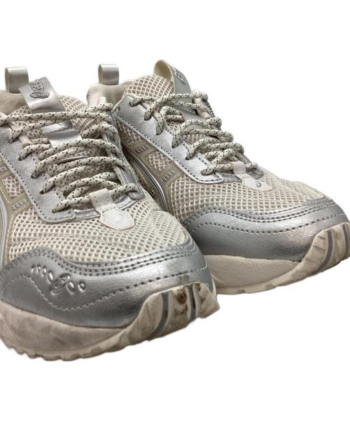 asics（アシックス）asics (アシックス) asics　ローカットスニーカー ホワイト×グレー サイズ:24㎝の古着・服飾アイテム