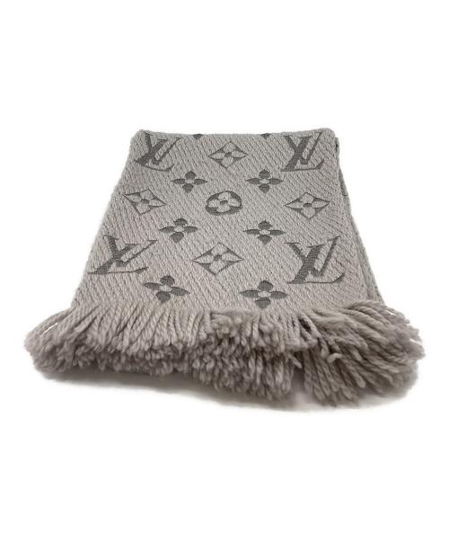 LOUIS VUITTON（ルイ ヴィトン）LOUIS VUITTON (ルイ ヴィトン) LOUIS VUITTON　　エシャルプ・ロゴマニアマフラー グレーの古着・服飾アイテム