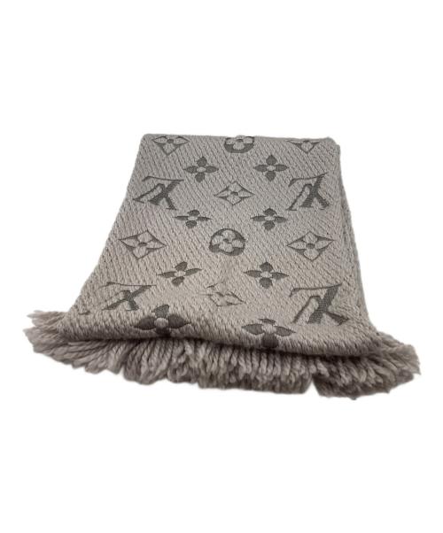 LOUIS VUITTON（ルイ ヴィトン）LOUIS VUITTON (ルイ ヴィトン) LOUIS VUITTON　　エシャルプ・ロゴマニアマフラー グレーの古着・服飾アイテム