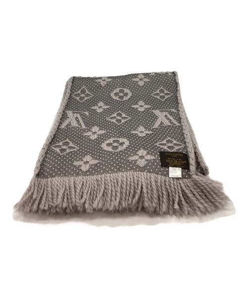 LOUIS VUITTON（ルイ ヴィトン）LOUIS VUITTON (ルイ ヴィトン) LOUIS VUITTON　　エシャルプ・ロゴマニアマフラー グレーの古着・服飾アイテム