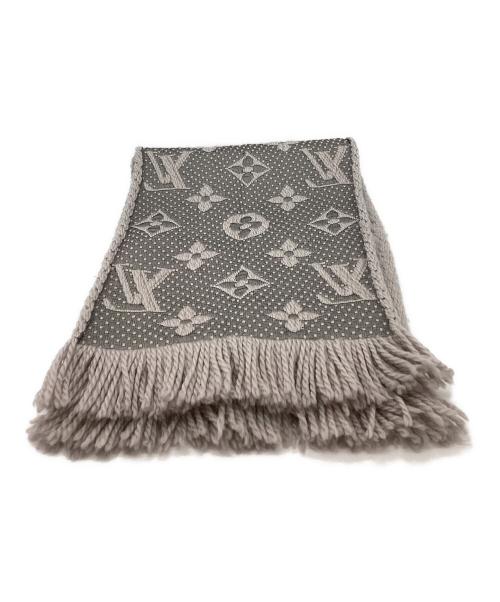 LOUIS VUITTON（ルイ ヴィトン）LOUIS VUITTON (ルイ ヴィトン) LOUIS VUITTON　　エシャルプ・ロゴマニアマフラー グレーの古着・服飾アイテム