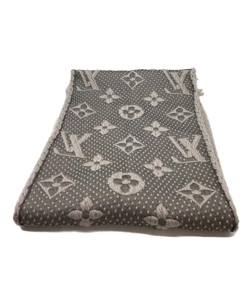 LOUIS VUITTON（ルイ ヴィトン）LOUIS VUITTON (ルイ ヴィトン) LOUIS VUITTON　　エシャルプ・ロゴマニアマフラー グレーの古着・服飾アイテム