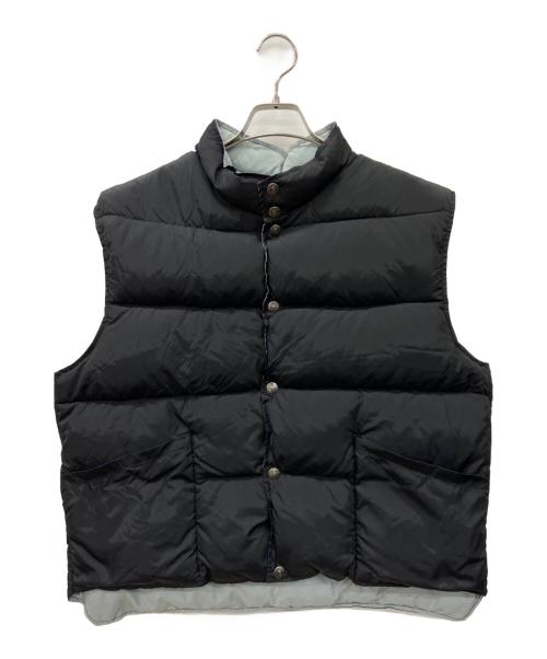 Schott（ショット）Schott (ショット) リバーシブルダウンベスト ブラック×グレー サイズ:Lの古着・服飾アイテム