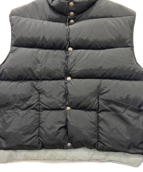 Schott（ショット）Schott (ショット) リバーシブルダウンベスト ブラック×グレー サイズ:Lの古着・服飾アイテム