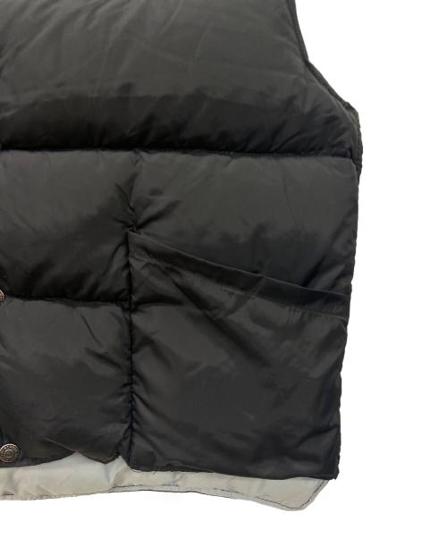 Schott（ショット）Schott (ショット) リバーシブルダウンベスト ブラック×グレー サイズ:Lの古着・服飾アイテム