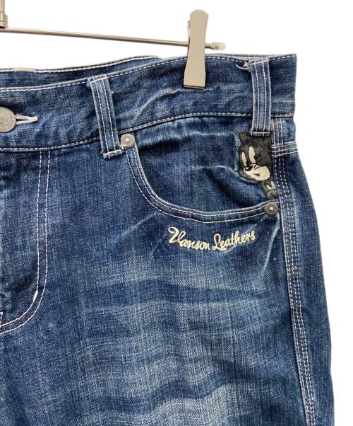 VANSON（バンソン）VANSON (バンソン) トムとジェリー (トムトジェリー) VANSON×トムとジェリー　デニムパンツ インディゴ サイズ:SIZE 86cmの古着・服飾アイテム