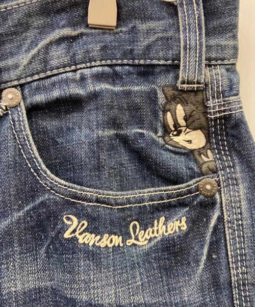 VANSON（バンソン）VANSON (バンソン) トムとジェリー (トムトジェリー) VANSON×トムとジェリー　デニムパンツ インディゴ サイズ:SIZE 86cmの古着・服飾アイテム
