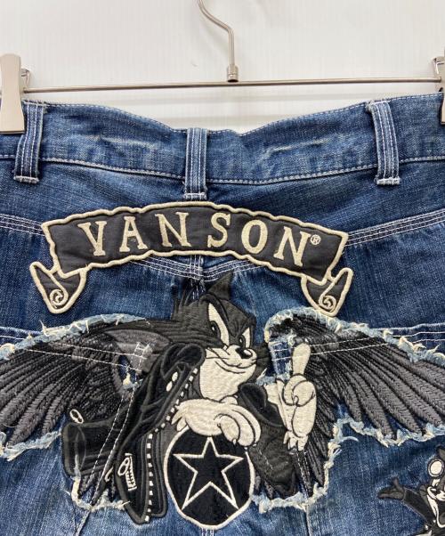 VANSON（バンソン）VANSON (バンソン) トムとジェリー (トムトジェリー) VANSON×トムとジェリー　デニムパンツ インディゴ サイズ:SIZE 86cmの古着・服飾アイテム