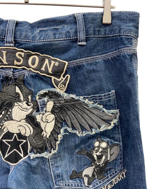 VANSON（バンソン）VANSON (バンソン) トムとジェリー (トムトジェリー) VANSON×トムとジェリー　デニムパンツ インディゴ サイズ:SIZE 86cmの古着・服飾アイテム