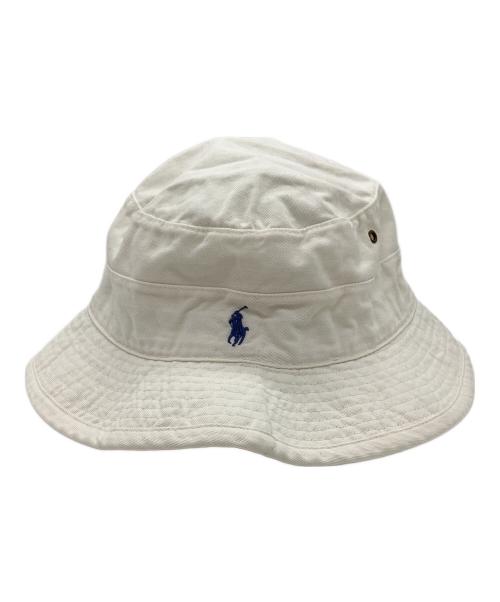 POLO RALPH LAUREN（ポロ・ラルフローレン）POLO RALPH LAUREN (ポロ・ラルフローレン) バケットハット ホワイト サイズ:なしの古着・服飾アイテム