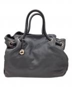 FURLAフルラ）の古着「FURLA　レザーエディターズバッグ」｜ライトグレー