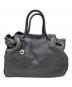 FURLA（フルラ）の古着「FURLA　レザーエディターズバッグ」｜ライトグレー