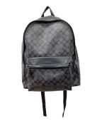 COACHコーチ）の古着「COACH　シグネイチャーバックパック　リュック」｜ブラック×グレー