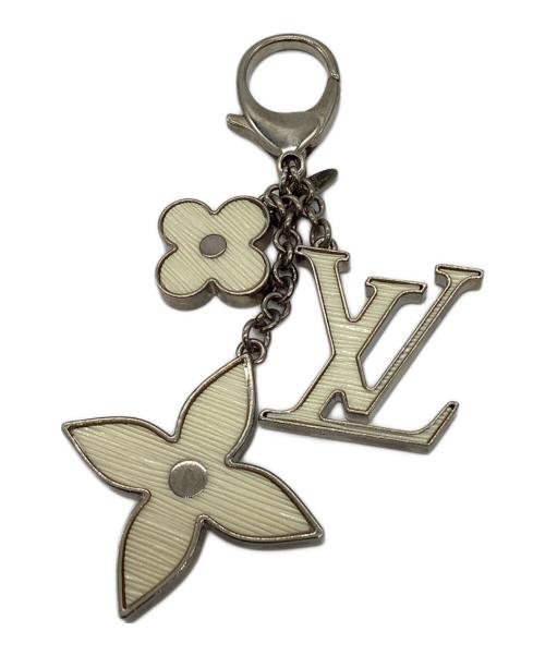 LOUIS VUITTON（ルイ ヴィトン）LOUIS VUITTON (ルイ ヴィトン) キーホルダー ホワイト×シルバーの古着・服飾アイテム