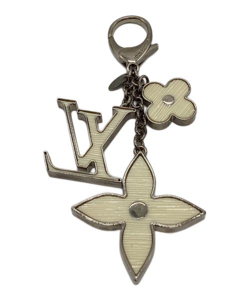 LOUIS VUITTON（ルイ ヴィトン）LOUIS VUITTON (ルイ ヴィトン) キーホルダー ホワイト×シルバーの古着・服飾アイテム