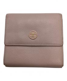 CHANEL（シャネル）の古着「ココマークコンパクトウォレット」｜ピンク