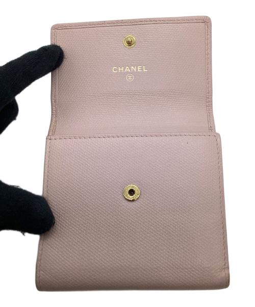 CHANEL（シャネル）CHANEL (シャネル) ココマークコンパクトウォレット ピンク サイズ:なしの古着・服飾アイテム