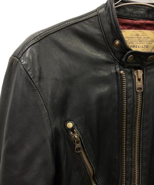 AVIREX（アヴィレックス）AVIREX (アヴィレックス) AVIREXパデットライダースジャケット ブラック サイズ:Lの古着・服飾アイテム