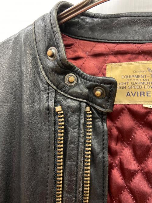 AVIREX（アヴィレックス）AVIREX (アヴィレックス) AVIREXパデットライダースジャケット ブラック サイズ:Lの古着・服飾アイテム