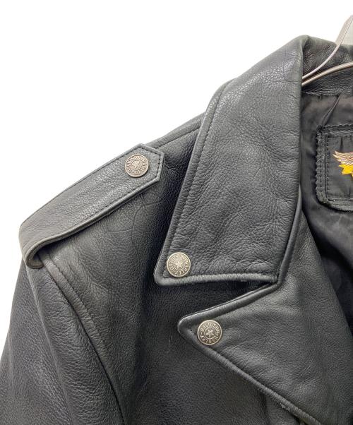 HARLEY-DAVIDSON（ハーレーダビッドソン）HARLEY-DAVIDSON (ハーレーダビッドソン) ダブルライダースジャケット ブラック サイズ:XLの古着・服飾アイテム