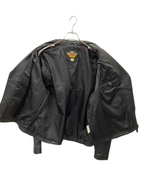 HARLEY-DAVIDSON（ハーレーダビッドソン）HARLEY-DAVIDSON (ハーレーダビッドソン) ダブルライダースジャケット ブラック サイズ:XLの古着・服飾アイテム