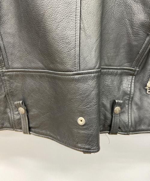 HARLEY-DAVIDSON（ハーレーダビッドソン）HARLEY-DAVIDSON (ハーレーダビッドソン) ダブルライダースジャケット ブラック サイズ:XLの古着・服飾アイテム