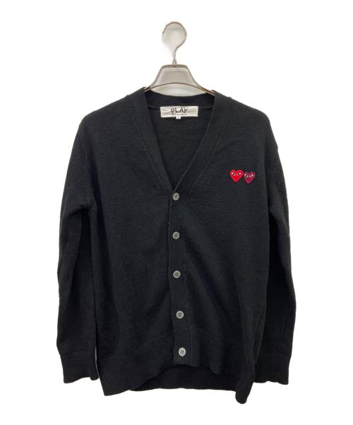PLAY COMME des GARCONS（プレイコムデギャルソン）PLAY COMME des GARCONS (プレイコムデギャルソン) PLAY COMME des GARCONS厚手カーディガン ブラック サイズ:Lの古着・服飾アイテム