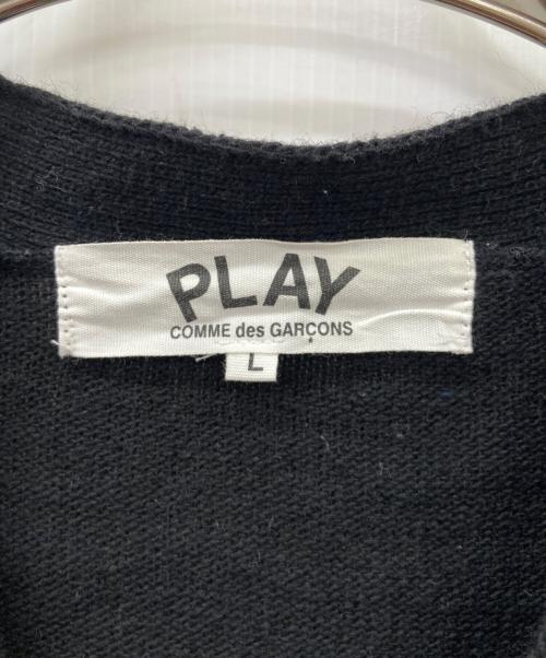 PLAY COMME des GARCONS（プレイコムデギャルソン）PLAY COMME des GARCONS (プレイコムデギャルソン) PLAY COMME des GARCONS厚手カーディガン ブラック サイズ:Lの古着・服飾アイテム