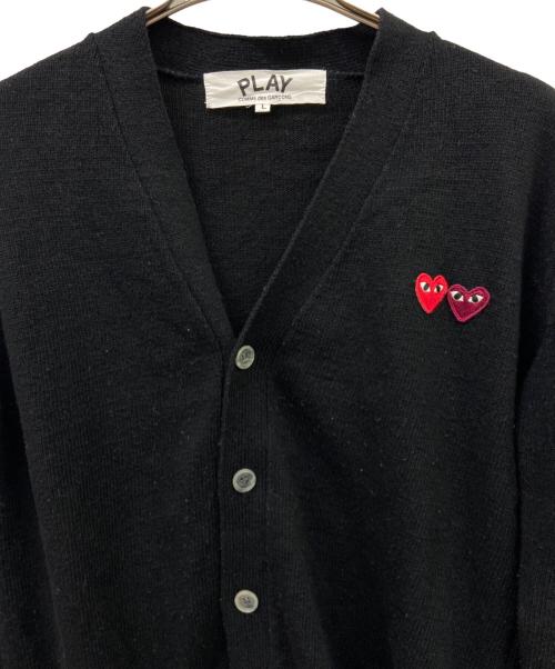 PLAY COMME des GARCONS（プレイコムデギャルソン）PLAY COMME des GARCONS (プレイコムデギャルソン) PLAY COMME des GARCONS厚手カーディガン ブラック サイズ:Lの古着・服飾アイテム