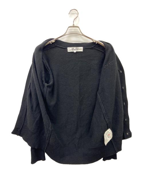 PLAY COMME des GARCONS（プレイコムデギャルソン）PLAY COMME des GARCONS (プレイコムデギャルソン) PLAY COMME des GARCONS厚手カーディガン ブラック サイズ:Lの古着・服飾アイテム