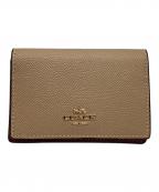 COACHコーチ）の古着「coach　カードケース」｜ベージュ