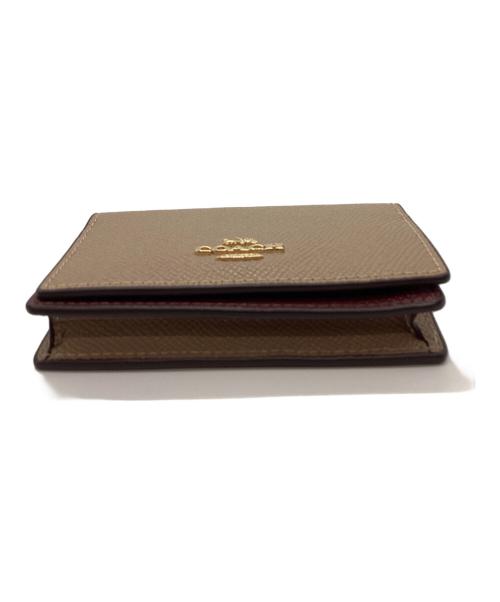 COACH（コーチ）COACH (コーチ) coach　カードケース ベージュの古着・服飾アイテム