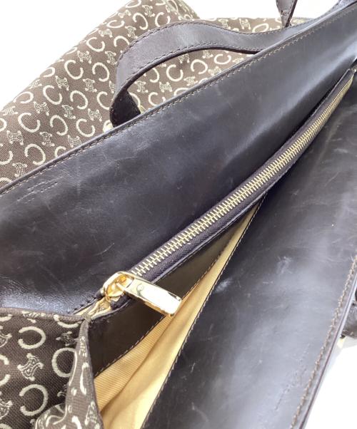 CELINE（セリーヌ）CELINE (セリーヌ) CELINE　マカダム　OLD  　トートバッグ ブラウン×ベージュの古着・服飾アイテム