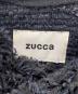 ZUCCA (ズッカ) ZUCCA　ノーカラージャケット ブラック×ネイビー サイズ:M：5000円