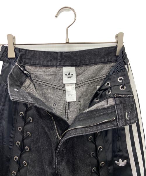 adidas（アディダス）adidas (アディダス) adidasデニムパンツ ブラック サイズ:Mの古着・服飾アイテム