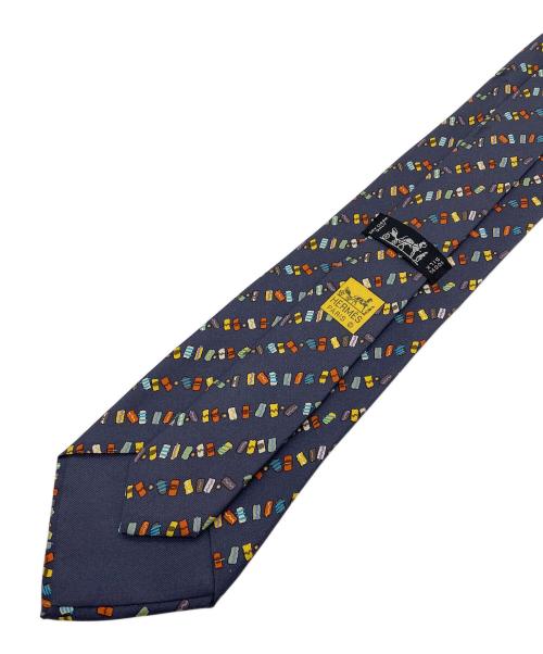 HERMES（エルメス）HERMES (エルメス) ネクタイ ネイビー×マルチカラー サイズ:Freeの古着・服飾アイテム