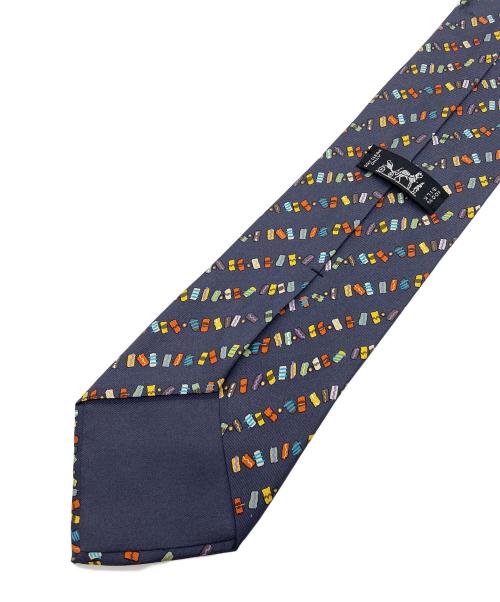HERMES（エルメス）HERMES (エルメス) ネクタイ ネイビー×マルチカラー サイズ:Freeの古着・服飾アイテム