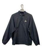 adidasアディダス）の古着「adidasハーフジップジャケット」｜ブラック×ホワイト