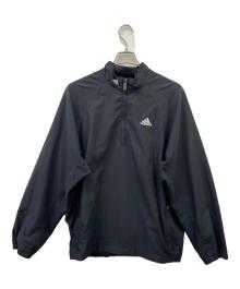 adidas（アディダス）の古着「adidasハーフジップジャケット」｜ブラック×ホワイト