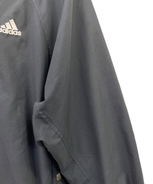 adidas（アディダス）adidas (アディダス) adidasハーフジップジャケット ブラック×ホワイトの古着・服飾アイテム