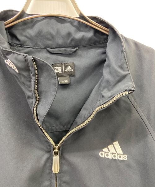adidas（アディダス）adidas (アディダス) adidasハーフジップジャケット ブラック×ホワイトの古着・服飾アイテム
