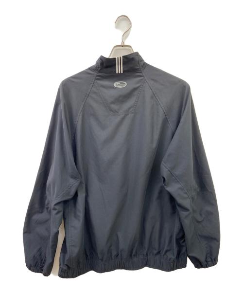 adidas（アディダス）adidas (アディダス) adidasハーフジップジャケット ブラック×ホワイトの古着・服飾アイテム
