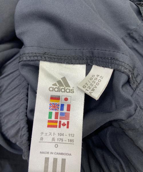 adidas（アディダス）adidas (アディダス) adidasハーフジップジャケット ブラック×ホワイトの古着・服飾アイテム