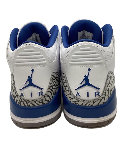 NIKE（ナイキ）NIKE (ナイキ) NIKE　Jordan 3 Retro True Blue and Copper　ハイカットスニーカー ホワイト×ブルー サイズ:27.5㎝の古着・服飾アイテム